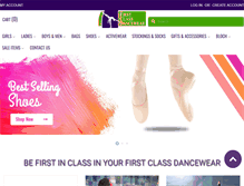 Tablet Screenshot of dancewearnq.com.au